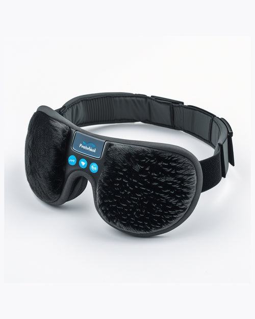 The Nocte Sleep Mask — plush blackout cushions and flat control pod
